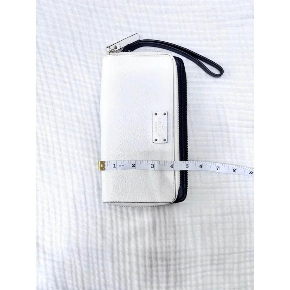 Women's Kate Spade Wallet One Size White Black Gold accents